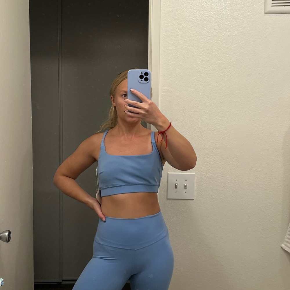 Fashion Nova light blue Biker Short. Sizes S,M & L. Never been worn.